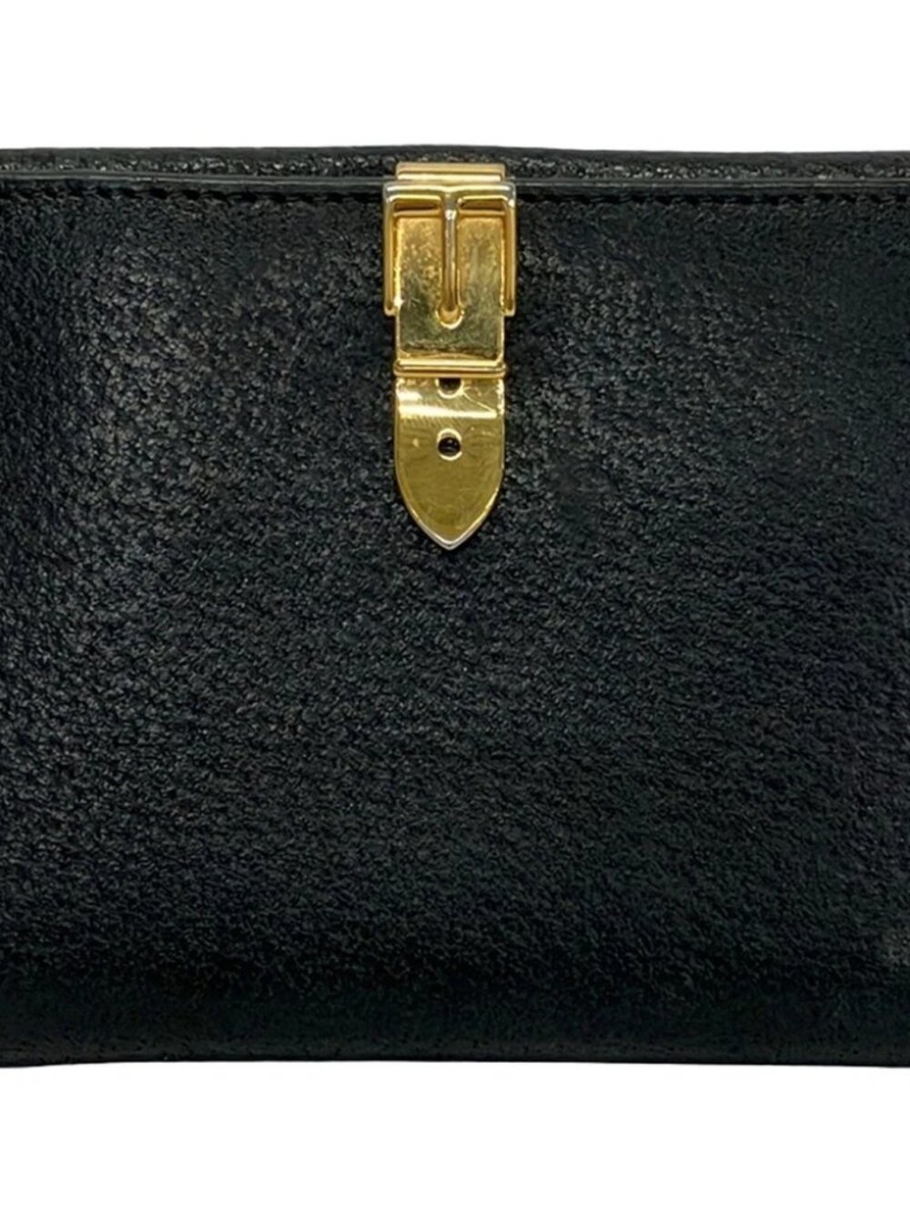 GUCCI Black Leather Double-hook Wallet